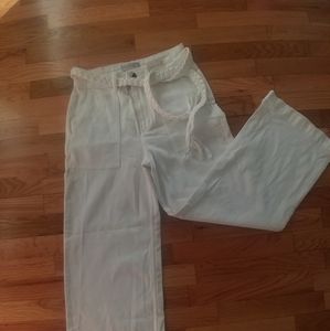 White Wide Leg Pants